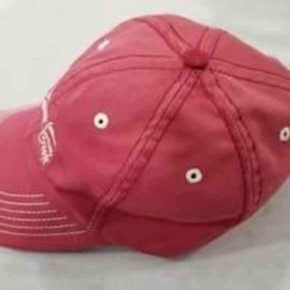 Shalimar Creek golf Hat hook & loop strapback Page & Tuttle red - Picture 3 of 11